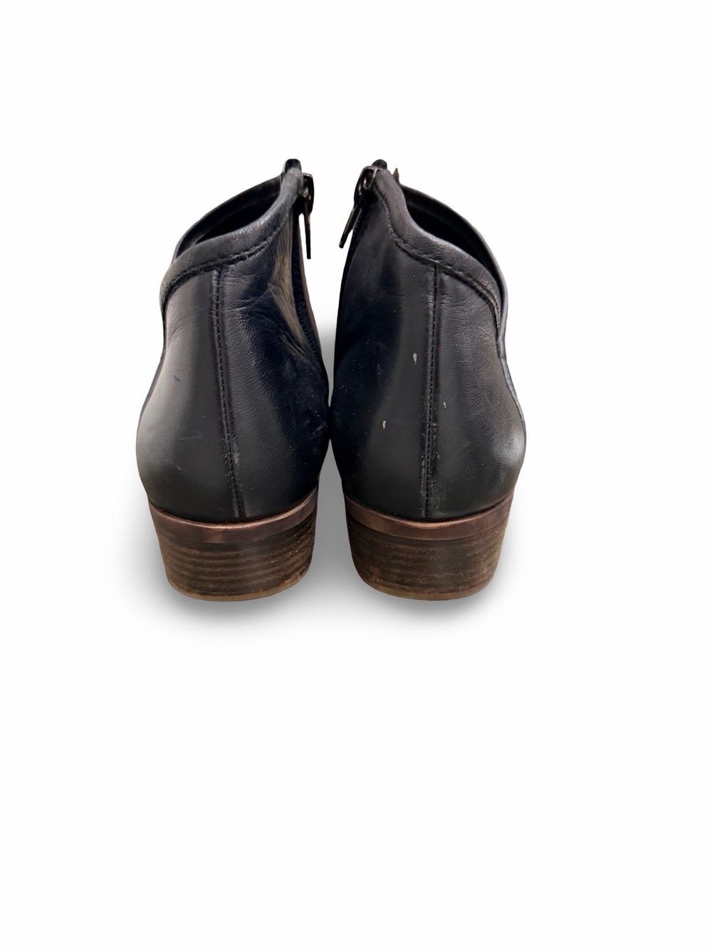 Lucky Brand Black Leather Brekke Booties Size 8 - Picture 4 of 8